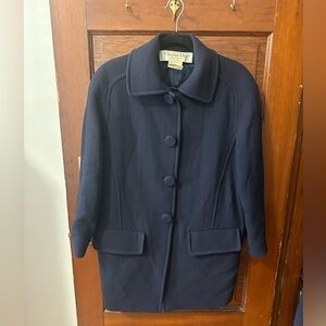 Vintage navy blue Christian Dior coat